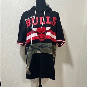 NBA Chicago Bulls Sweatshirt Black and Red